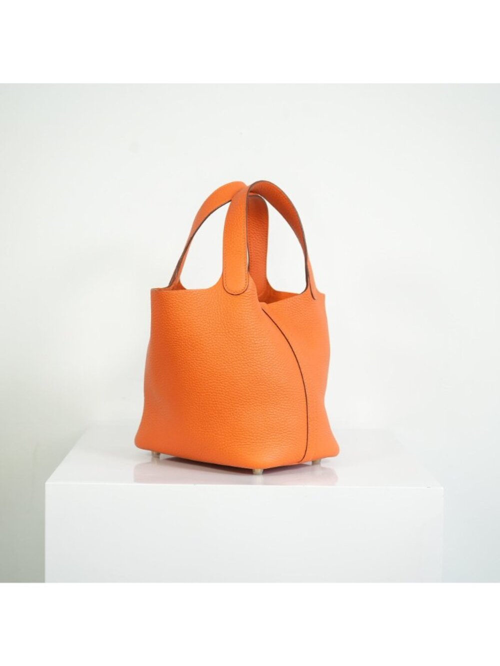 Hermes Picotin Lock 22 Orange Clemence Leather Bag w dust bag - Picture 4 of 12